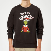 The Grinch Dont Be A Grinch Christmas Jumper - Black