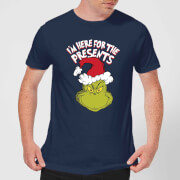 The Grinch Im Here for The Presents Men's Christmas T-Shirt - Navy