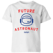 NASA Space Cadets Future Astronaut Kids' T-Shirt - White