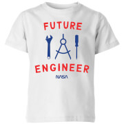 NASA Space Cadets Future Engineer Kids' T-Shirt - White