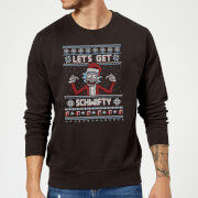 Rick and Morty Lets Get Schwifty Christmas Jumper - Black