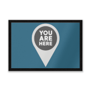 You Are Here Entrance Mat