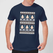 Star Wars BB-8 Pattern Men's Christmas T-Shirt - Navy
