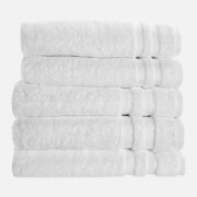 ïn home 100% Egyptian Cotton Pile 5 Piece Towel Bale - White