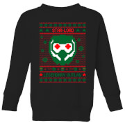 Guardians Of The Galaxy Star-Lord Pattern Kids' Christmas Sweatshirt - Black