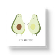 Let's Avo-Cuddle Square Greetings Card (14.8cm x 14.8cm)