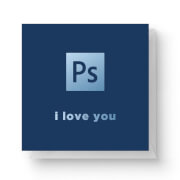 PS I Love You Square Greetings Card (14.8cm x 14.8cm)