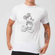 Disney Mickey Mouse Sketch Herren T-Shirt - Weiß