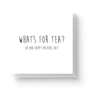 What's For Tea? Square Greetings Card (14.8cm x 14.8cm)