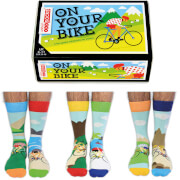 United Oddsocks Men's On Your Bike Socks Gift Set (UK 6-11)