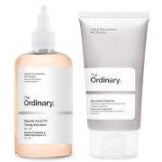 The Ordinary Glycolic and Squalane Duo (Glycolic Acid 7% Toning Solution 240ml + Squalane Cleanser 50ml)