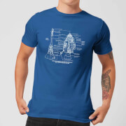 Command And Service Module Schematic Men's T-Shirt - Royal Blue