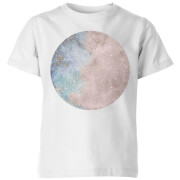 Colourful Moon Kids' T-Shirt - White