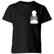 Not A Pawn In Your Game Pocket Print Kids' T-Shirt - Black