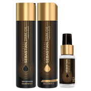 Sebastian Professional Dark Oil Frizz Taming Bundle (Worth £55.40)