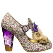 Irregular Choice Women's Can't Touch This Heels Cream/Purple