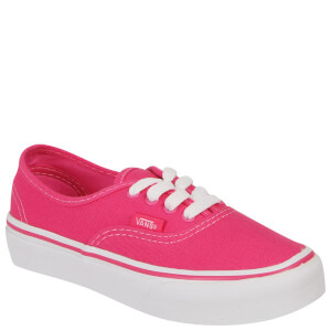 Vans Kids' Authentic Canvas Trainer Carmine Rose Clothing Zavvi UK