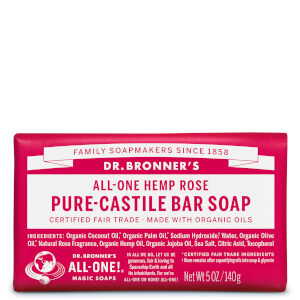 Dr. Bronner's Pure Castile Bar Soap - Rose 140g