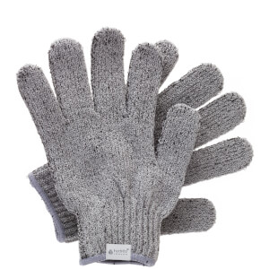 Guantes de ducha de bambú carbonizado de Hydrea London