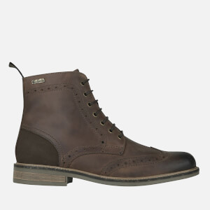 Barbour Men s Belsay Derby Brogue Boots Dark Tan Allsole