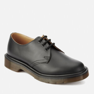 Dr. Martens 1461 PW Smooth Leather Narrow Fit 3 Eye Shoes Black Allsole