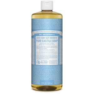 Dr. Bronner's Babies' Pure Castile Liquid Soap - Unscented 946ml