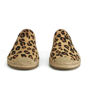 UGG Women s Sandrinne Calf Hair Leopard Slip On Espadrille Shoes Chestnut Leopard Allsole