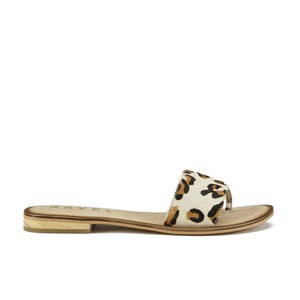 Ravel Women s Cusseta Cracked Flat Slide Sandals Leopard Allsole