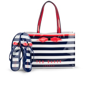 Ted Baker Women s Bettia Stripe Ikon Flip Flop Set Blue