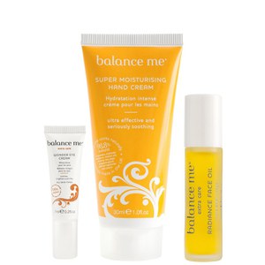 Balance Me Radiance Face Oil/Wonder Eye Cream/Super Moisturising Hand Cream (Free Gift)
