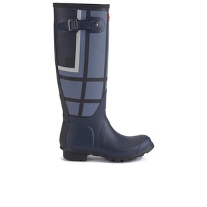 Tartan wellington boots top