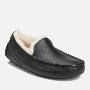 Ugg hot sale leather slippers