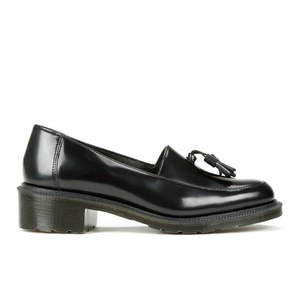Dr. Martens Women s Adelaide Favilla Polished Smooth Leather Tassel Slip On Shoes Black Coggles