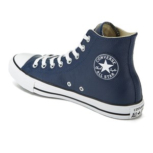 Converse Men s Chuck Taylor All Star Seasonal Leather Hi Top Trainers Nightime Navy Black White Coggles