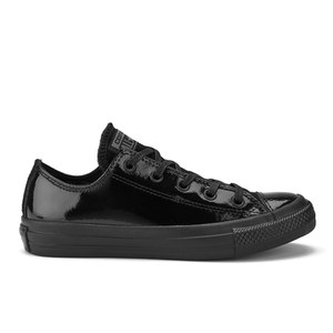 Converse Women s Chuck Taylor All Star Patent Leather Ox Trainers Black TheHut