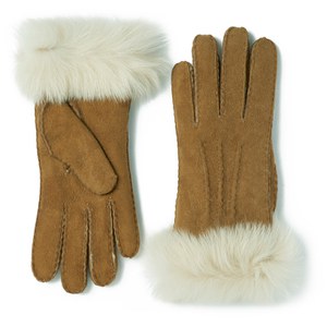 UGG Women's Classic Collection Toscana Long Cuff Gloves - Chestnut - M - Tan