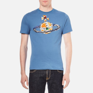 Vivienne Westwood Men's Orb Logo T-Shirt - Blue Green | Coggles