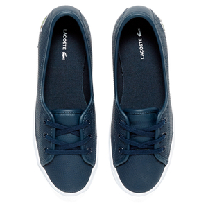 Lacoste Women s Ziane Chunky 116 2 Leather Lace Pumps Navy Allsole