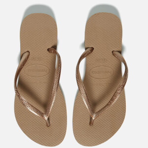 Havaianas Women s Slim Flip Flops Rose Gold UK 3 4 Allsole