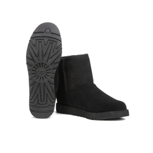 UGG Women s Cory Slim Mini Sheepskin Boots Black Allsole