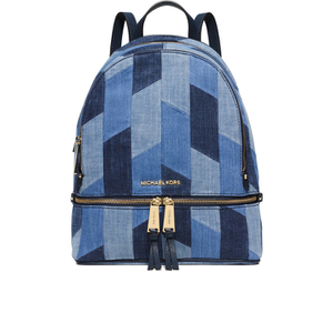 Michael kors rhea denim backpack deals