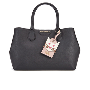 Karl Lagerfeld Women s Small K Shopper Saffiano Bag Black