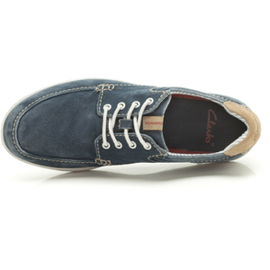 Clarks Men s Norwin Vibe Canvas Boat Shoes Navy Allsole