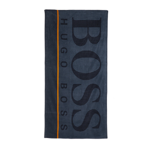 Hugo BOSS Beach Towel Graphic Navy Coggles