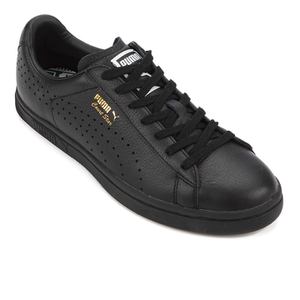 Puma court star black leather discount