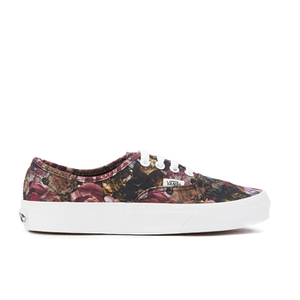 Vans Women s Authentic Floral Trainers Moody Floral Black True White Allsole