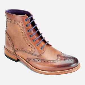 Ted Baker Men s Sealls3 Leather Brogue Lace Up Boots Tan Allsole