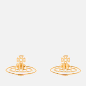 Vivienne Westwood Women's Thin Lines Flat Orb Stud Earrings - Gold