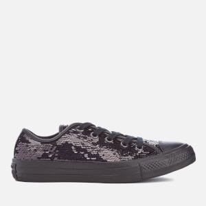 Black sequin converse sneakers on sale