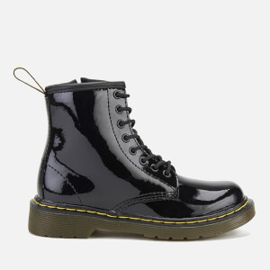 Dr. Martens Kids 1460 Softy Leather Lace Up Boots Black Allsole